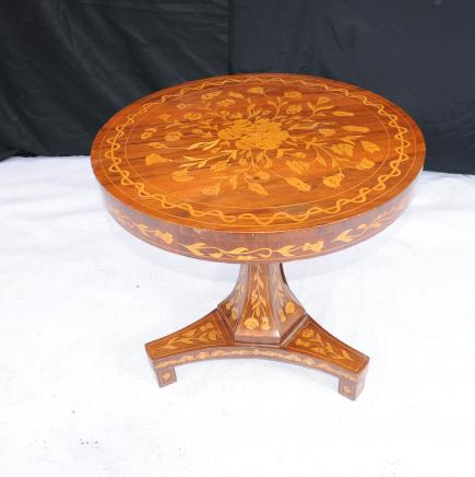 Dutch Marquetry Inlay Centre Table Dining Tables