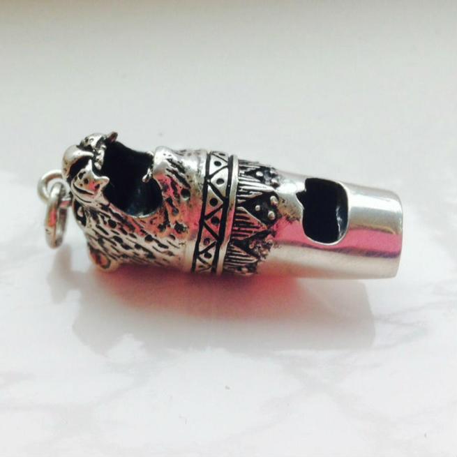 Sterling Silver Wild Cat Whistle 
