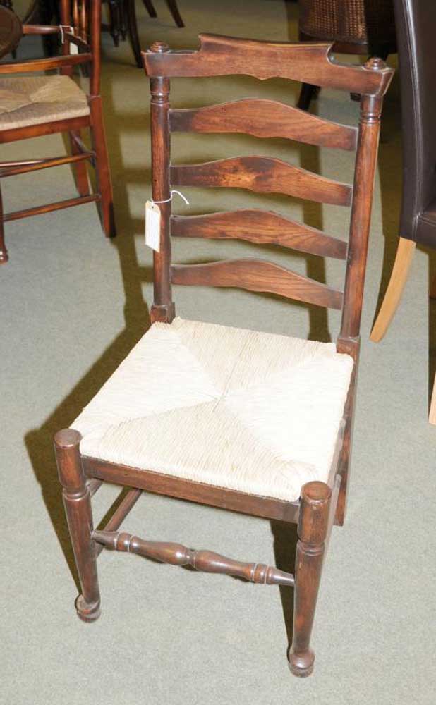 6 Oak Ladderback Farmhouse Kitchen Chairs Chair