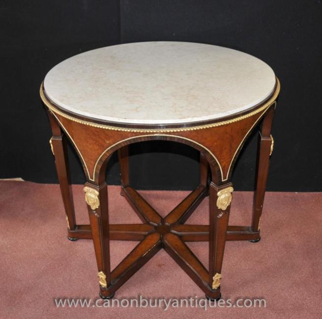 French Empire Round Centre Table Kingwood Tables Ormolu