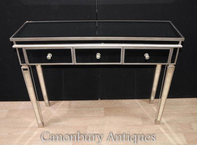 Art Deco Mirrored Console Dressing Table