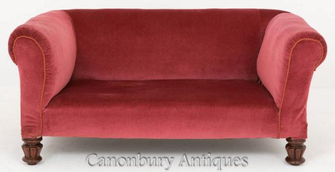 Victorian Drop End Chesterfield Settee Sofa