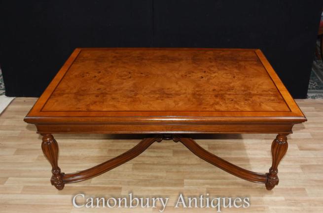 Walnut Regency Coffee Table English Furniture Tables